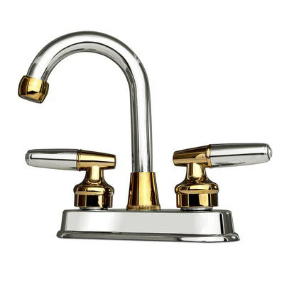 MEZCLADORA BAR. 4" GARZA CROMO/ORO