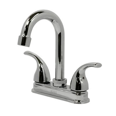 MEZCLADORA RUGO 24IG PARA LAVABO 4" CROMO TIPO BAR MANERAL GÉMINIS
