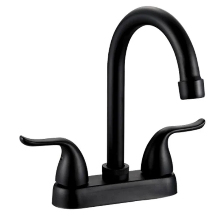 24N MEZCLADORA MANERALES ABS P/LAVABO TIPO BAR NEGRO