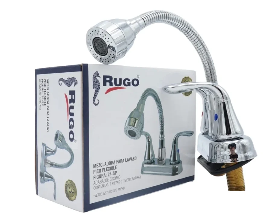 24SP MEZCLADORA P/LAVABO PICO FLEX AC. INOX. CROMO - Image 4