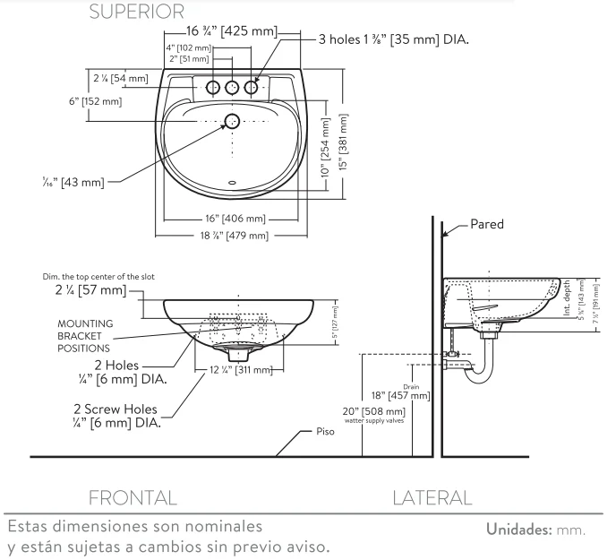LAVABO CORONA 3596 CIVIC BLANCO - Image 6