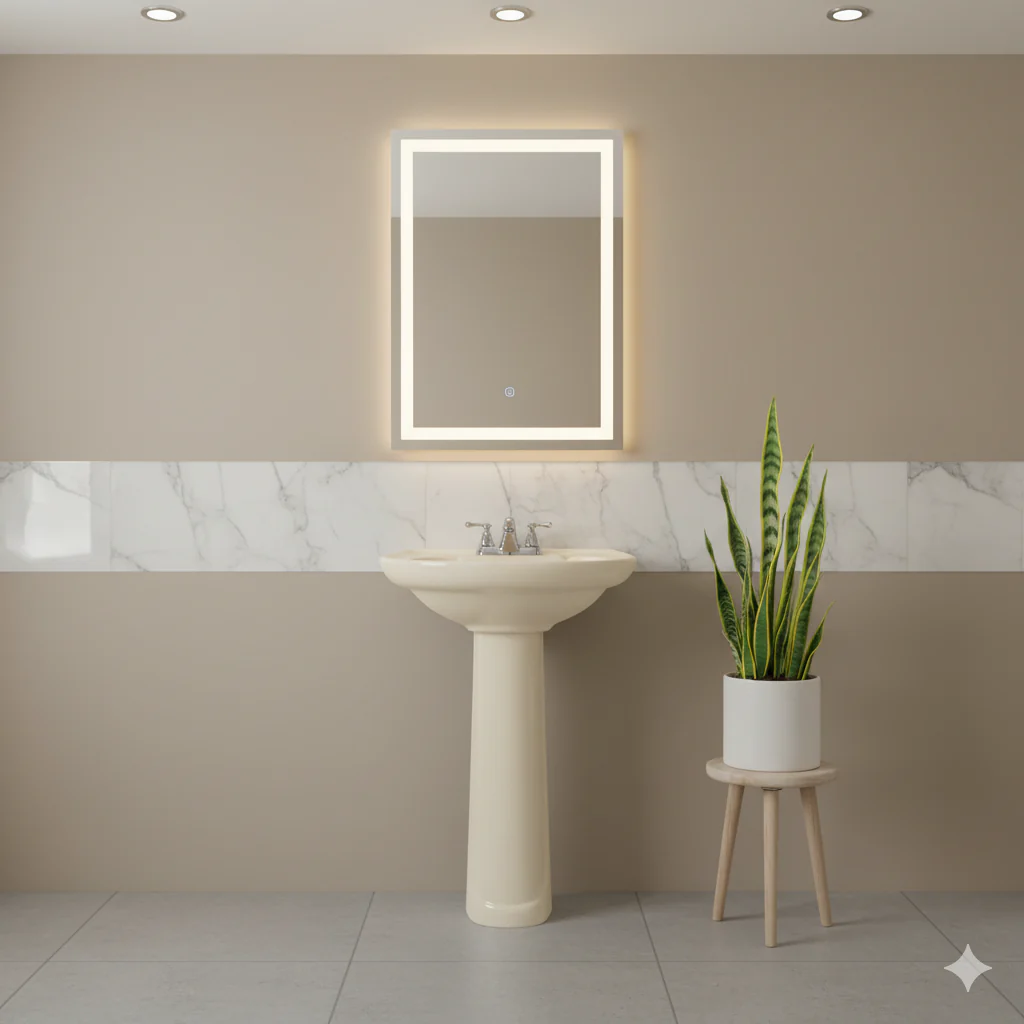 LAVABO CORONA 3596 CIVIC HUESO - Image 2