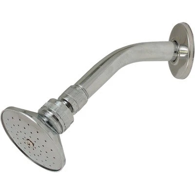 REGADERA RUGO MILANO CROMO CON BRAZO Y CHAPETÓN (44M)