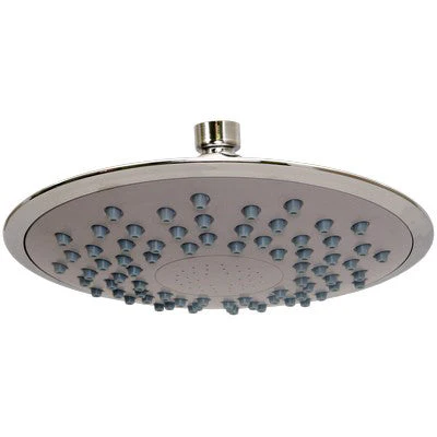 44GA 8" REGADERA REDONDA PLAS.CROMO ANTISARRO S/BRAZO Y CHAPETON