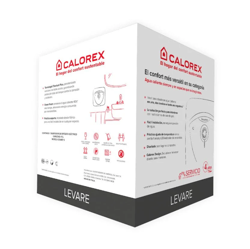 CALENTADOR BOILER DEPOSITO ELECTRICO CALOREX LEVARE 127V - Image 4
