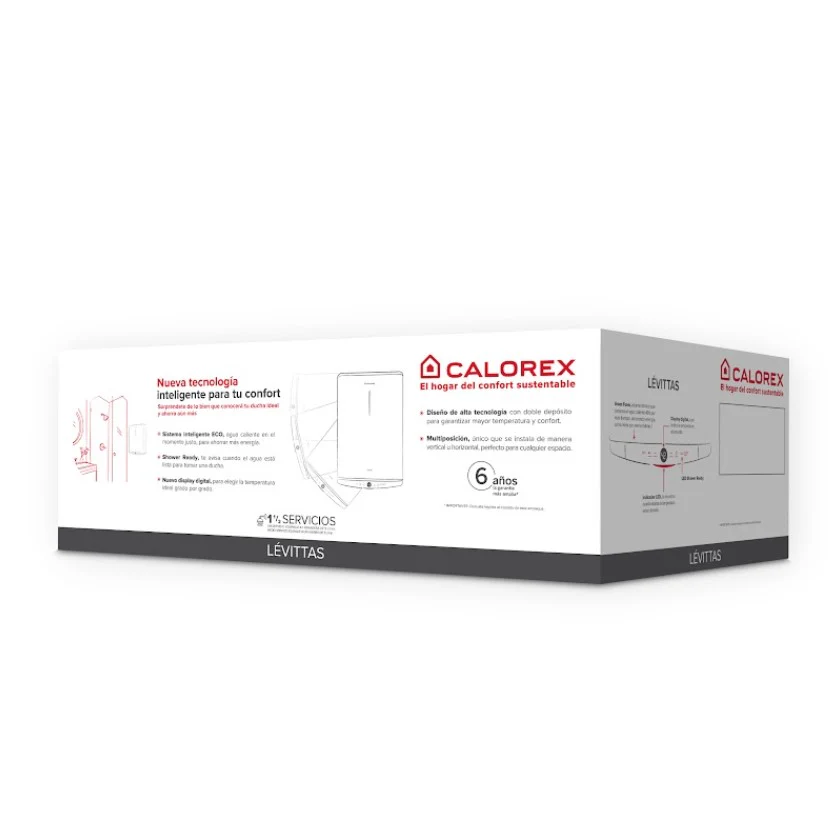 CALENTADOR BOILER DEPOSITO ELECTRICO CALOREX LEVITTAS 45L 127V - Image 5