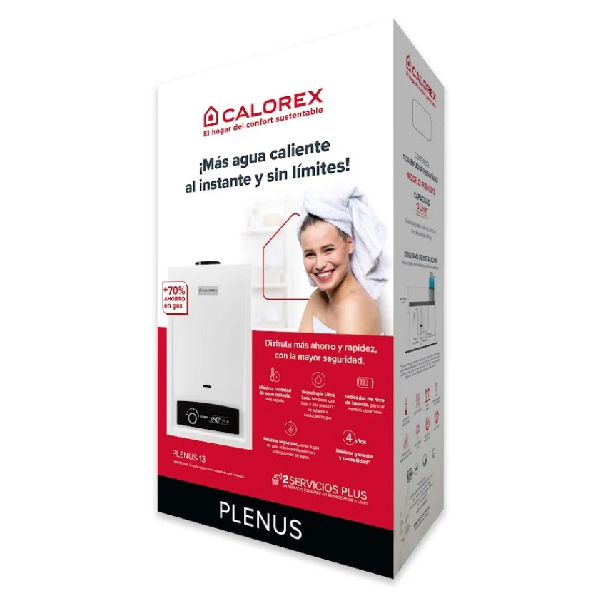 CALENTADOR BOILER INSTANTANEO CALOREX PLENUS GAS LP - Image 6