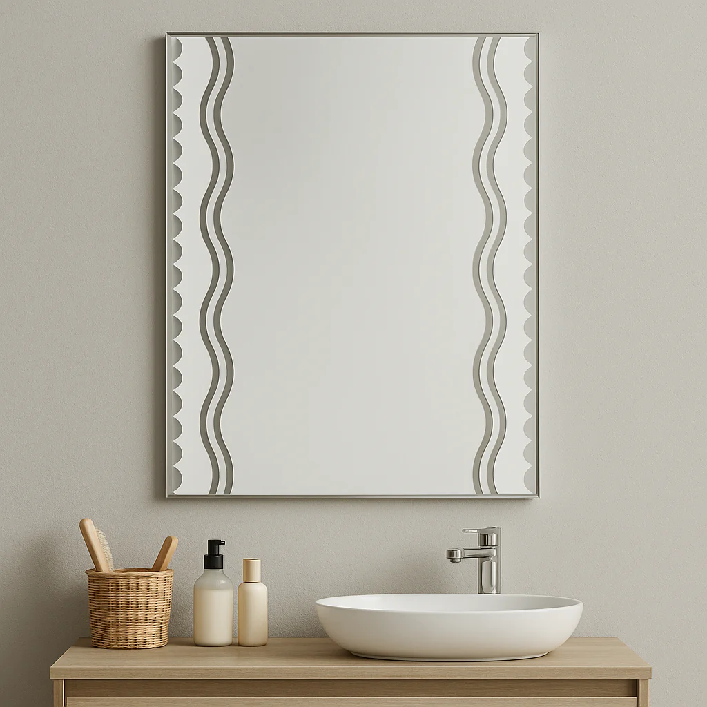 ESPEJO TX-3111 80X60 RECTANGULAR OLAS (Calidad única)* - Image 2
