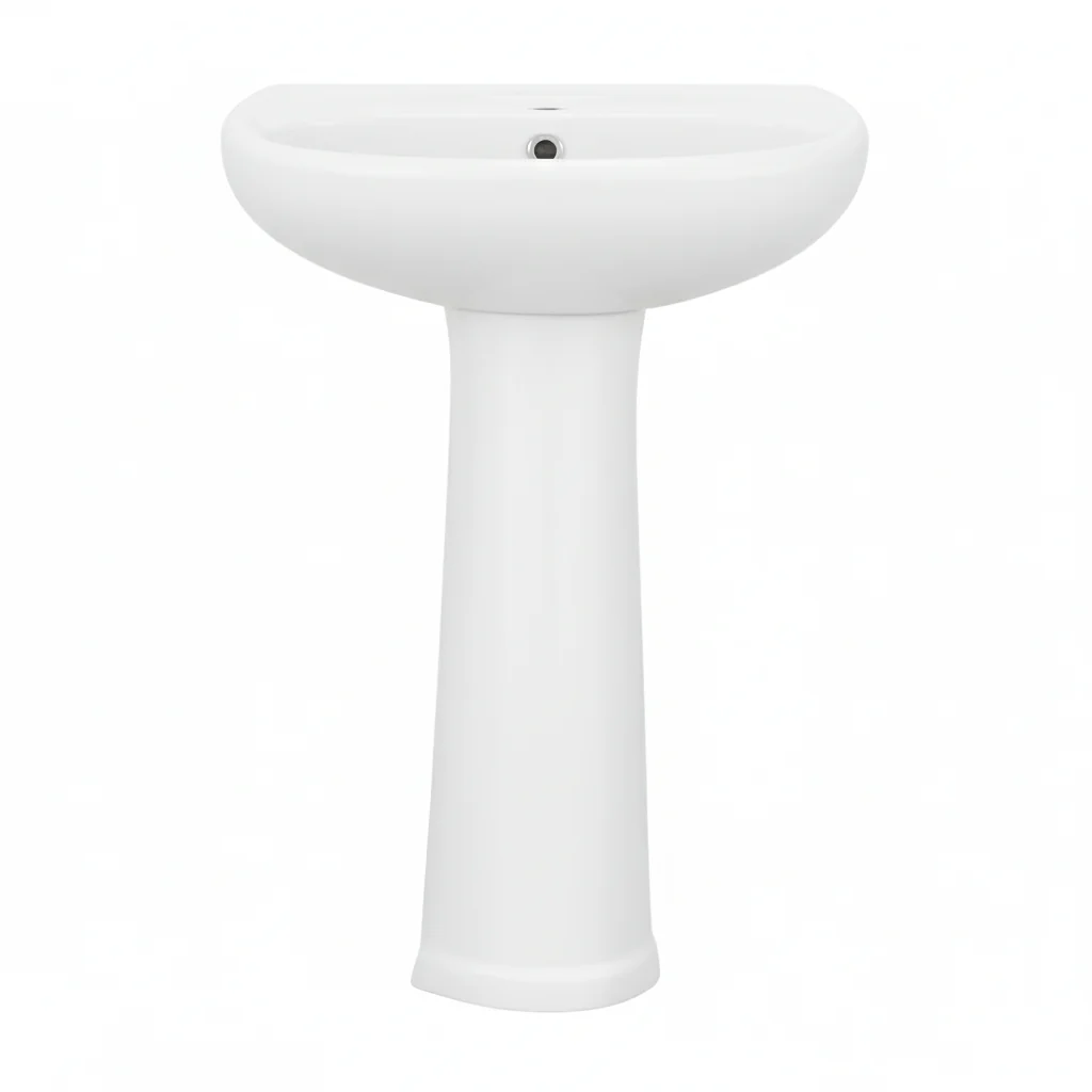 FUENTE Y PEDESTAL CERAMOSA CLASSIC BLANCO (Calidad única)*