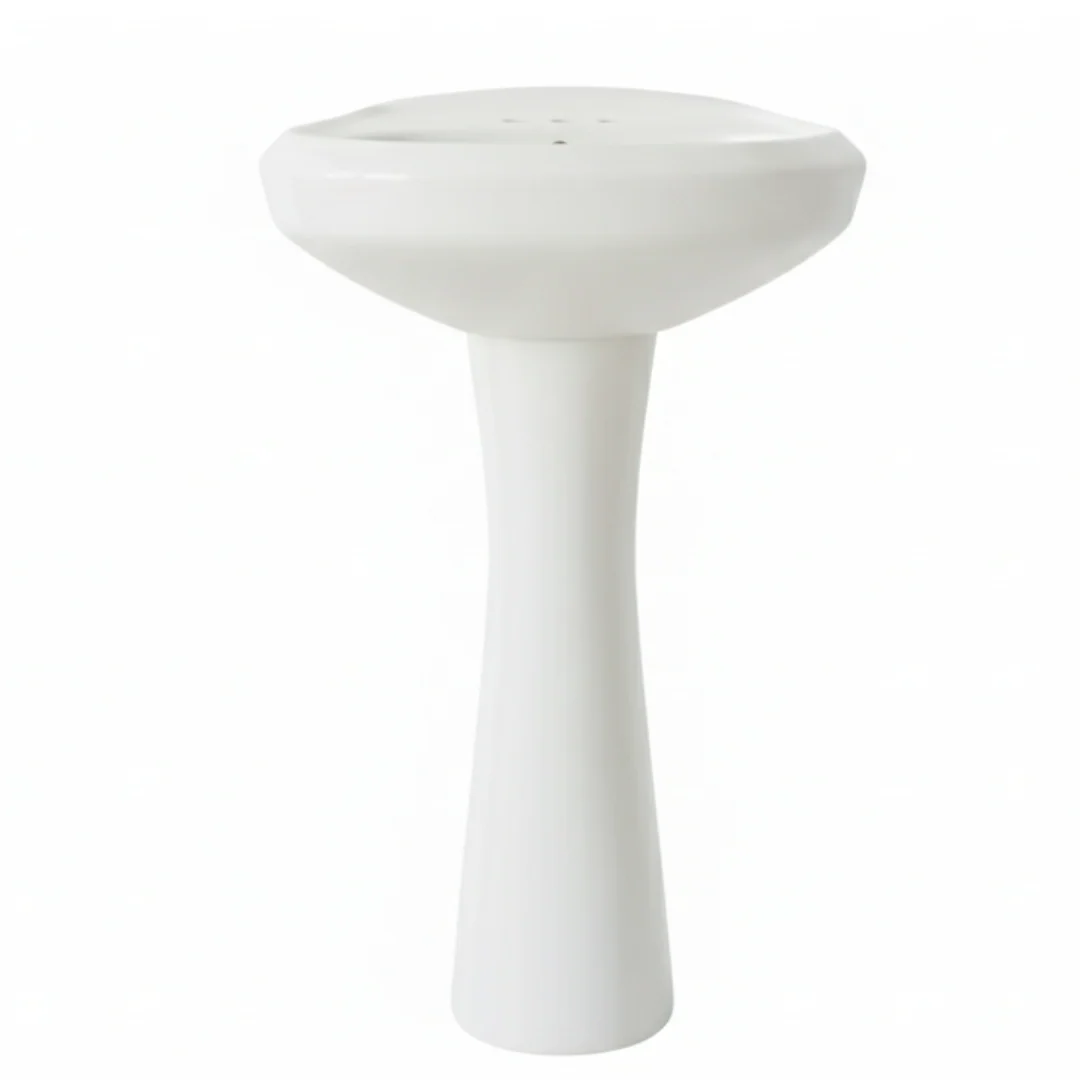 FUENTE Y PEDESTAL CORONA VIENNA 4" BLANCO