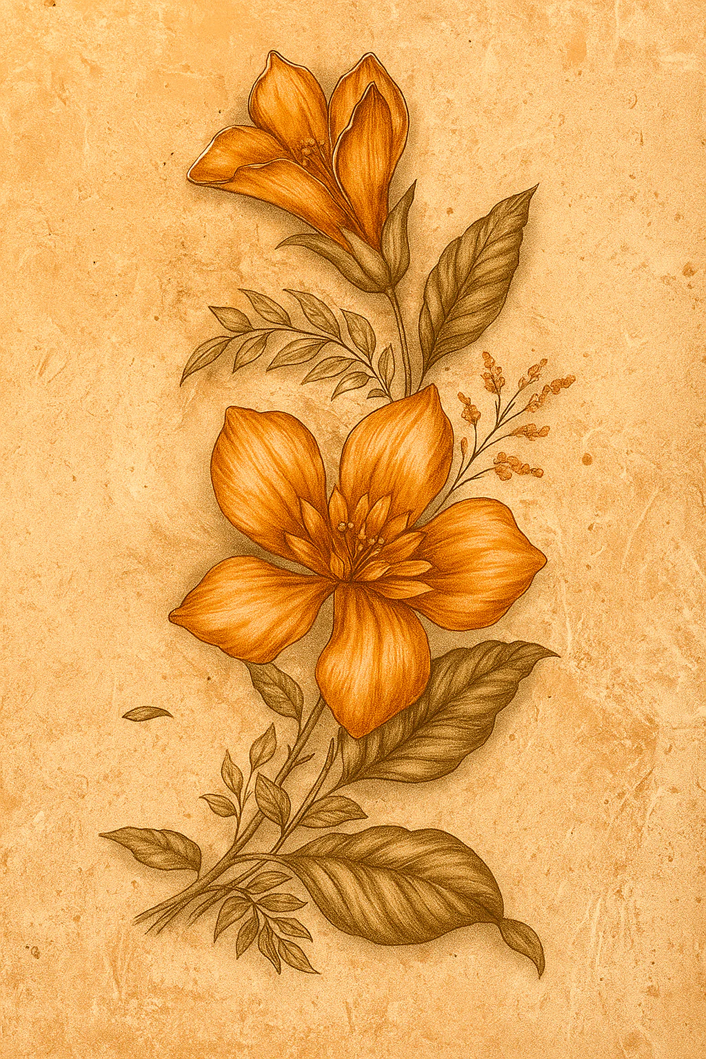 INSERTO EN FINA BEIGE FLOR SAN JOSE
