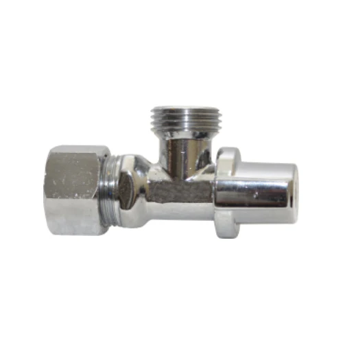 IP-134 LLAVE DE CONTROL 1/4 VUELTA C/ANILLO DE COMPRESION 1/2"TCX1/2M ANGULAR
