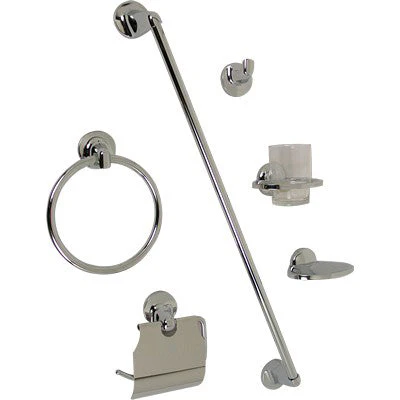 JE91-C JUEGO DE ACCESORIOS 6 PZAS CROMO