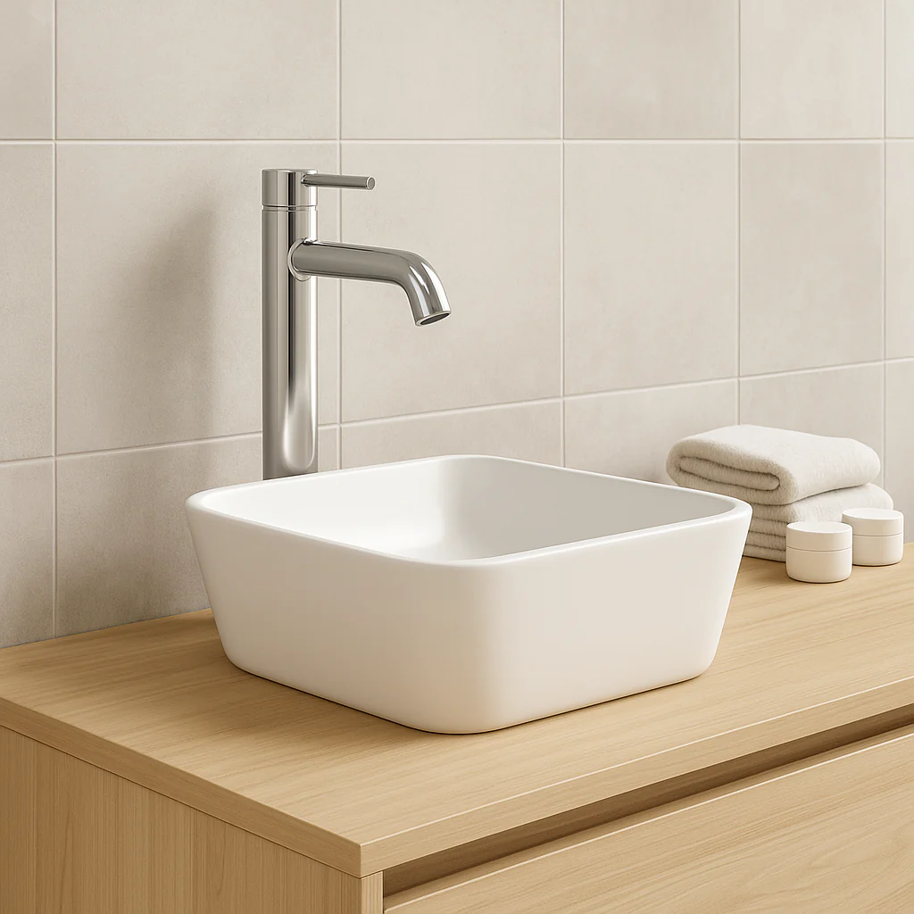 LAVABO CASTEL .48 X .37 DOMUS BLANCO - Image 2