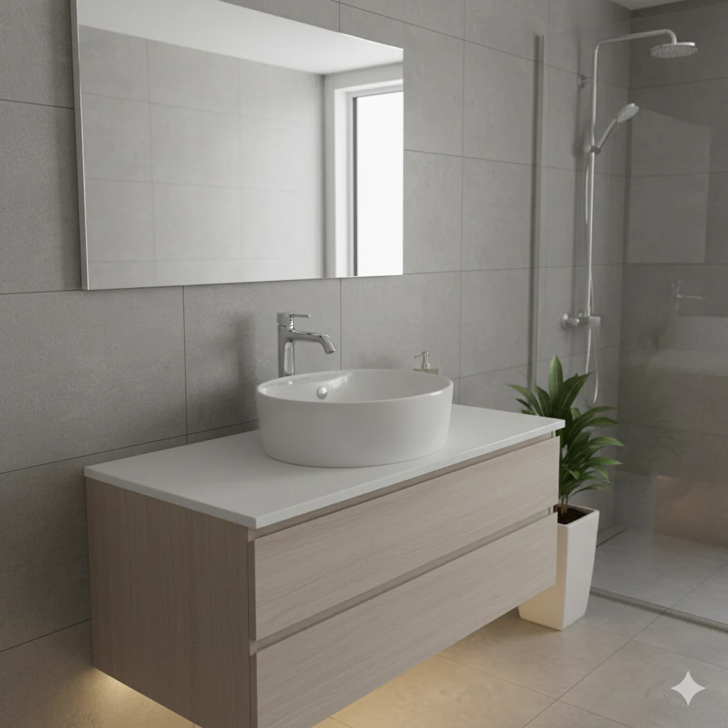 LAVABO CASTEL ARAL 0.46X0.46 BLANCO - Image 2