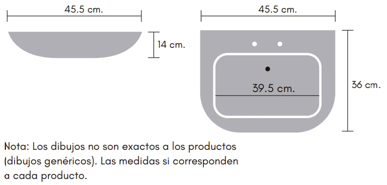 LAVABO CERAMOSA COMFORT BLANCO (Calidad única)* - Image 5