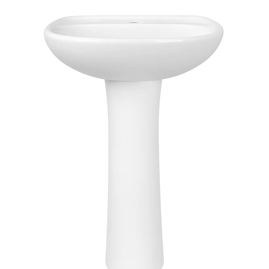 LAVABO Y PEDESTAL CERAMOSA COMFORT BLANCO (Calidad única)*