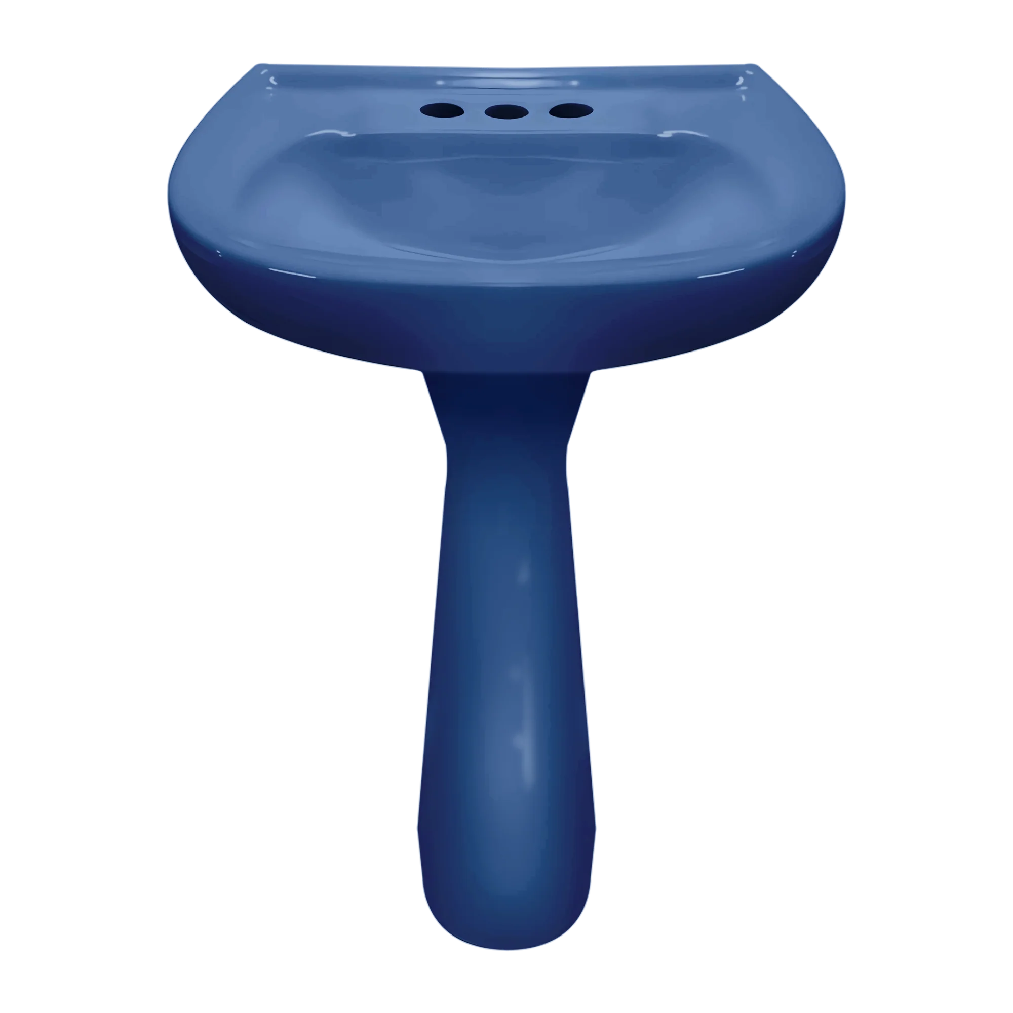 LAVABO Y PEDESTAL CATO JAZMIN AZUL COLONIAL (Calidad única)* - Image 3