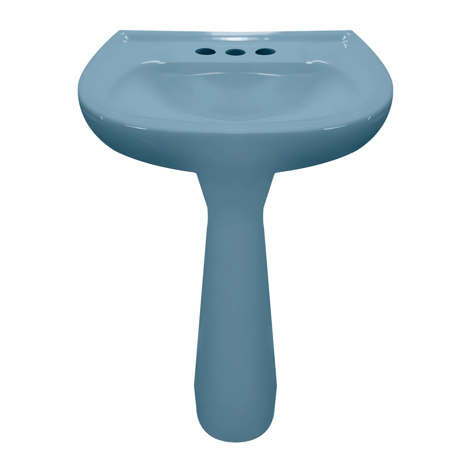 LAVABO Y PEDESTAL CATO JAZMIN AZUL HOLANDA (Calidad única)* - Image 3