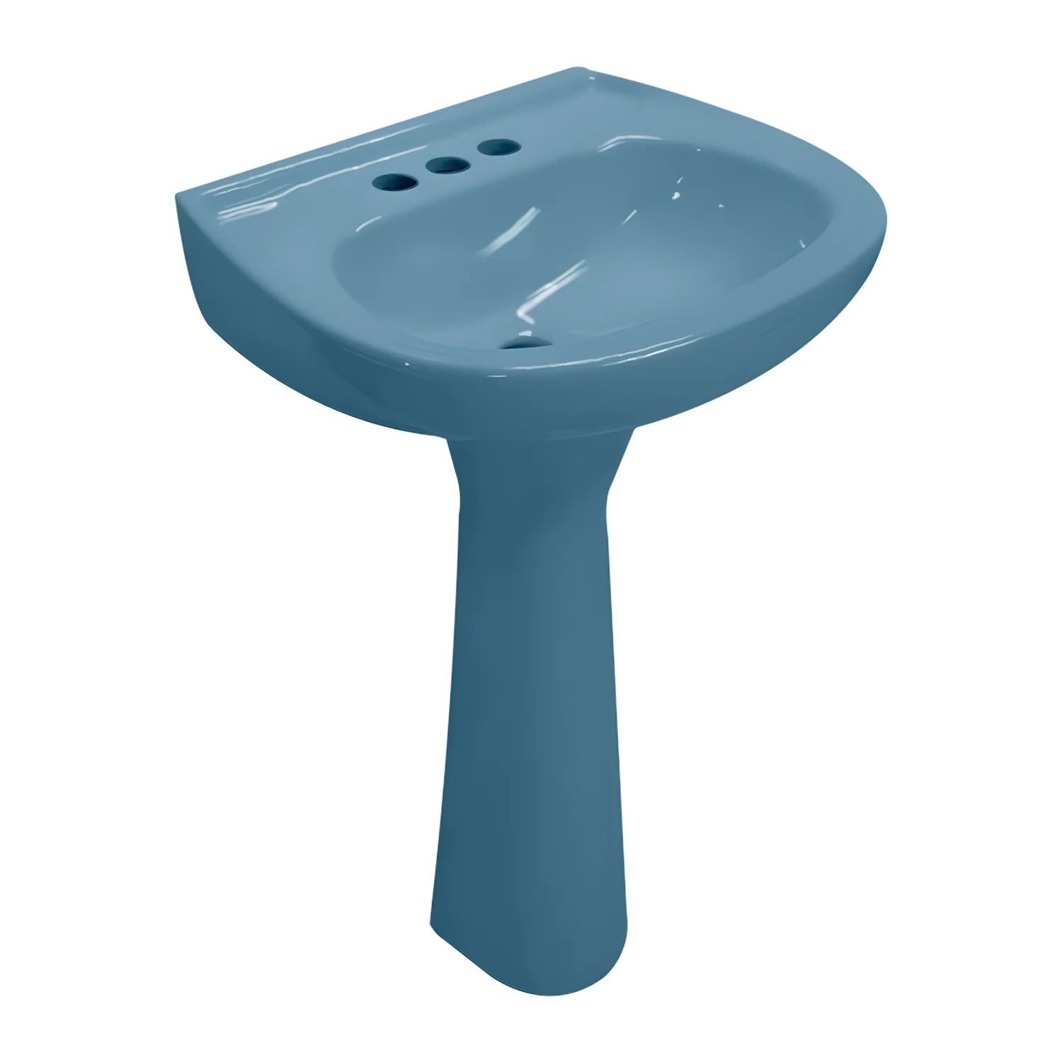 LAVABO Y PEDESTAL CATO JAZMIN AZUL HOLANDA (Calidad única)* - Image 4