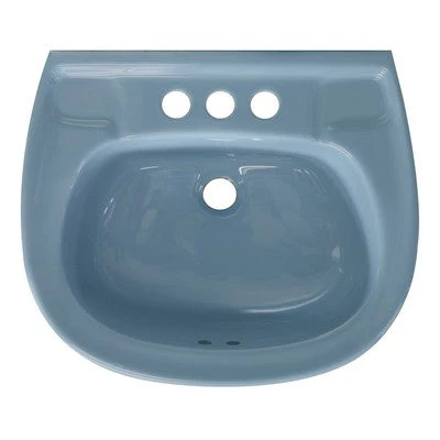 LAVABO Y PEDESTAL CATO JAZMIN AZUL HOLANDA (Calidad única)* - Image 6