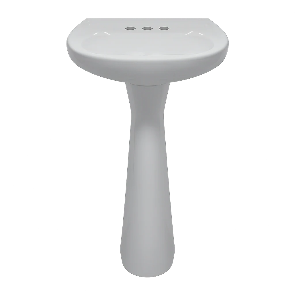 LAVABO Y PEDESTAL CATO JAZMIN GRIS PLATINO (Calidad única)* - Image 3
