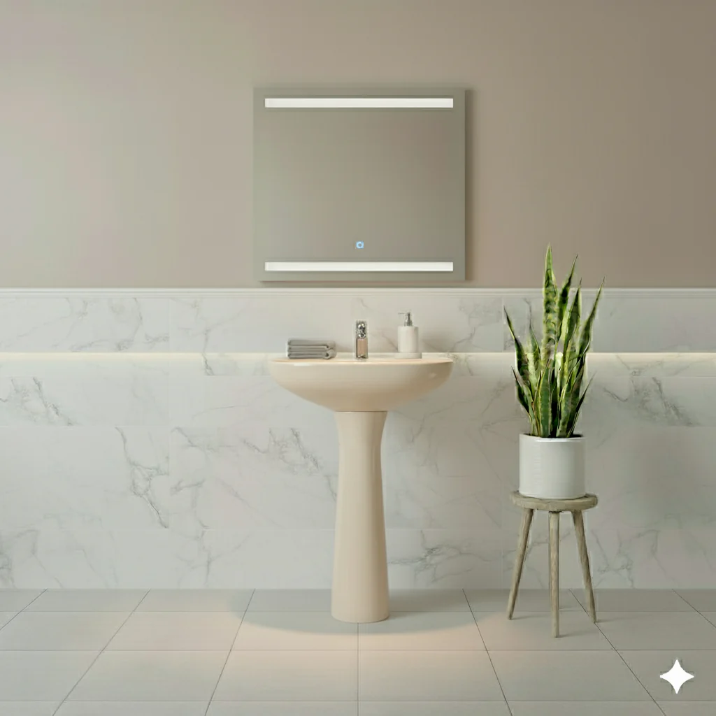 LAVABO Y PEDESTAL  CATO JAZMIN MARFIL (Calidad única)* - Image 2