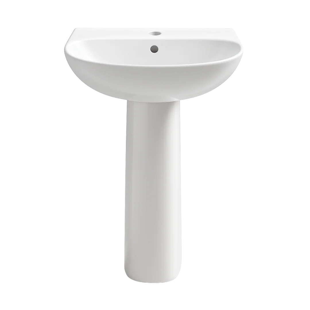 LAVABO Y PEDESTAL MANANTIAL BLANCO