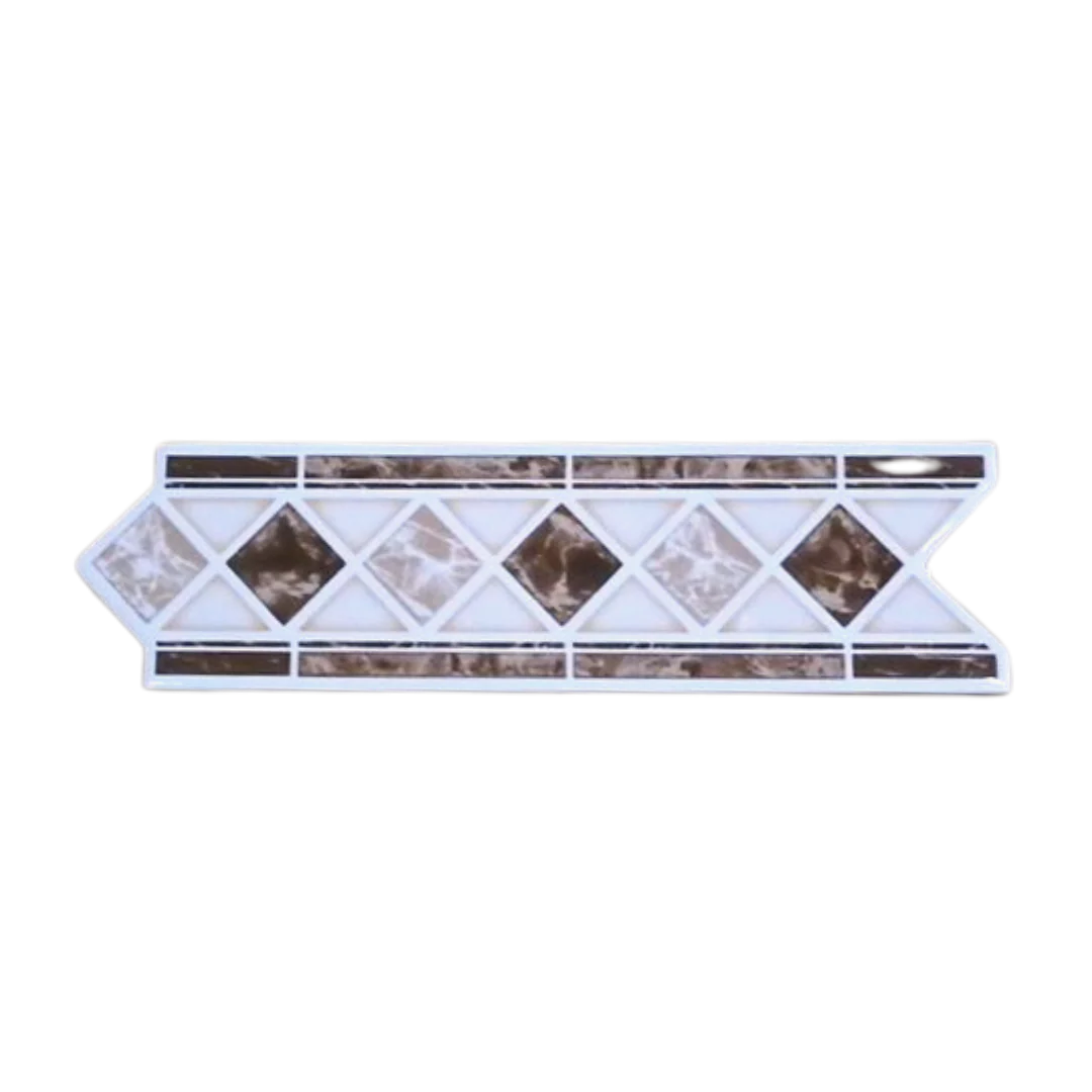 CENEFA 6 CM X 20 CM CUADRATO BEIGE