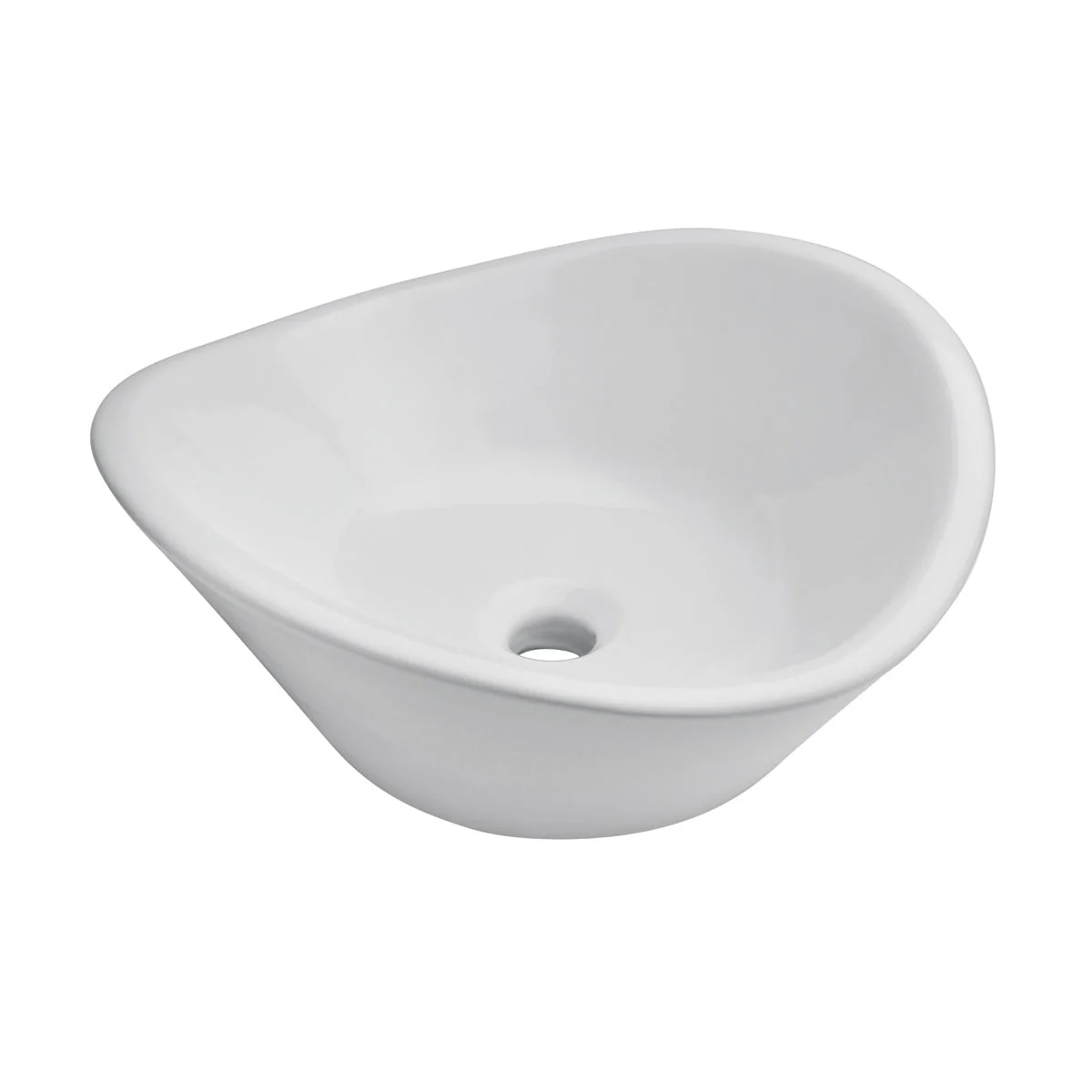 LV HELVEX CASSINI LAVABO DE SOBREPONER SIN REBOS. BLANCO