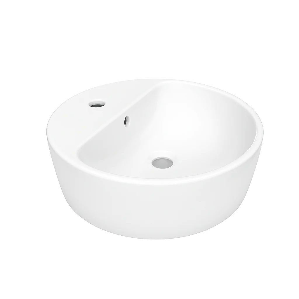 LV HELVEX MOREA 1 LAVABO DE SOBREPONER CON REBOSADERO BLANCO