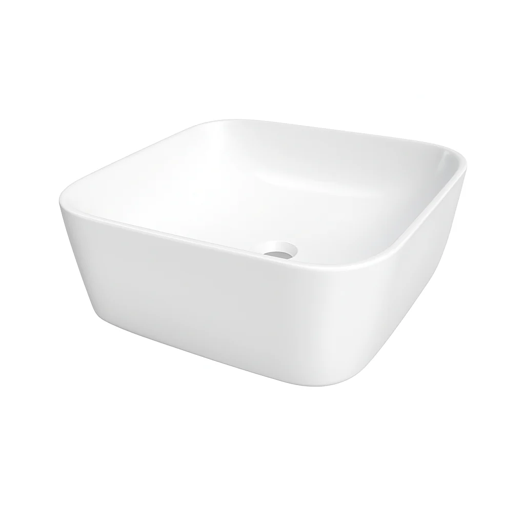 LV HELVEX SANTORINI LAVABO DE SOBREPONER SIN REBOSADERO BLANCO