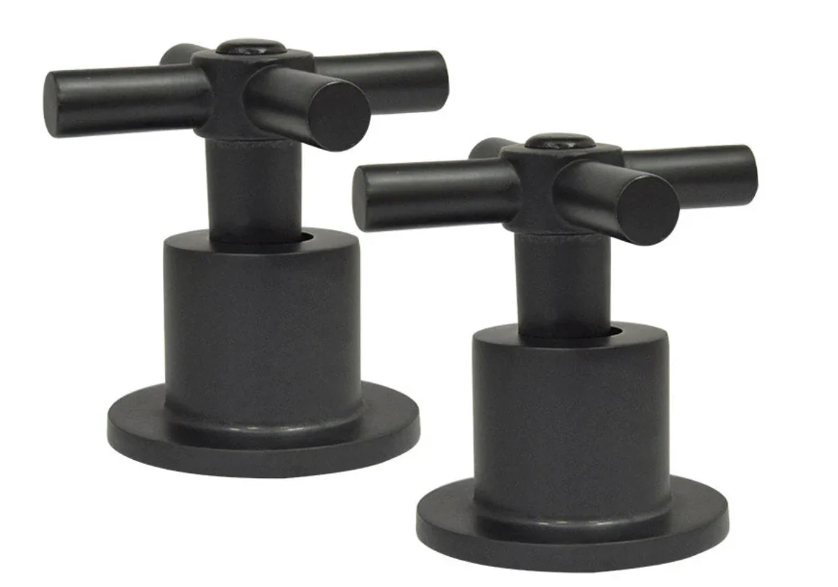 JUEGO DE MANERALES RUGO MCMEN TIPO CRUZ CON CHAPETÓN NEGRO