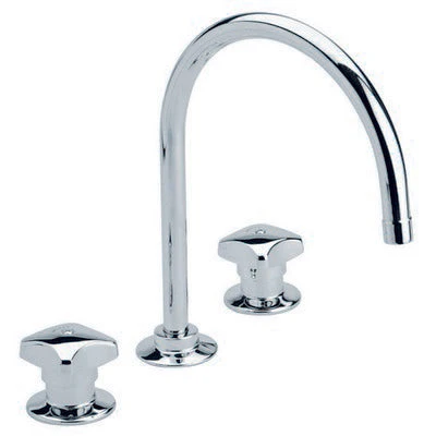 MEZCLADORA HELVEX ME-302 TUBULAR PARA FREGADERO CROMO