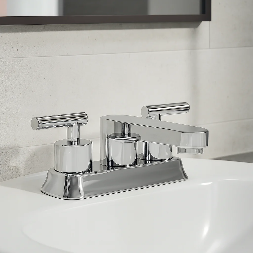 MEZCLADORA PROYECTA ME4-SP-01 PARA LAVABO 4" TALADROS JUNTOS S/CONTRA CROMO - Image 2