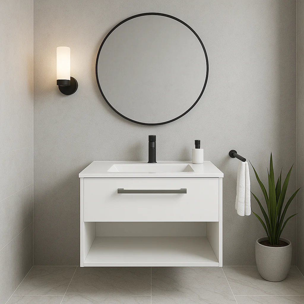 MUEBLE P/BAÑO AVENUE 50X40X50 BLANCO C/LAVABO BLANCO - Image 2
