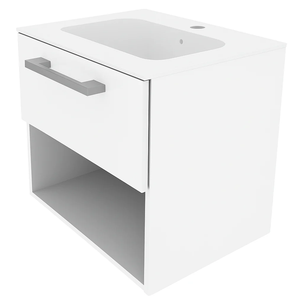MUEBLE P/BAÑO AVENUE 50X40X50 BLANCO C/LAVABO BLANCO - Image 3
