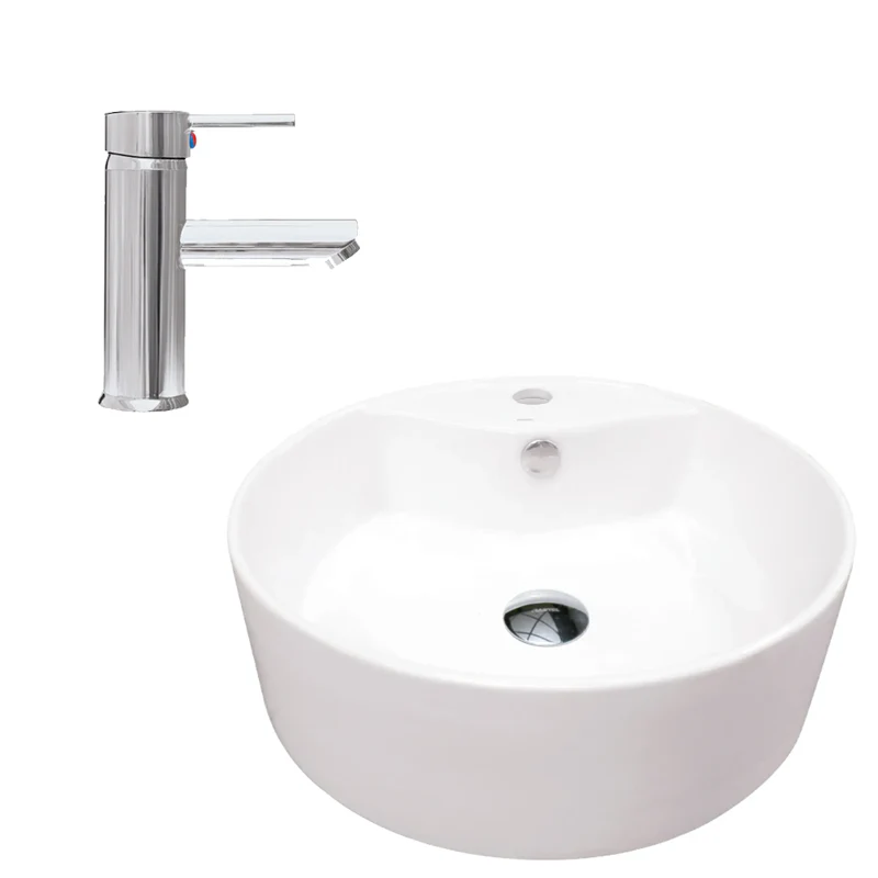 PAQUETE LV ARAL BCO C/3212C MONOMANDO BAJO DAMASCO CROMO