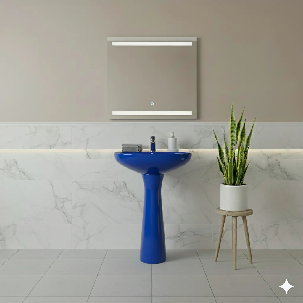 LAVABO CATO JAZMIN AZUL COLONIAL (Calidad única)* - Image 2
