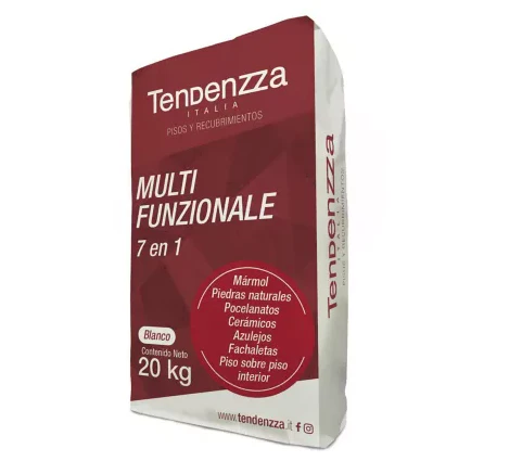 PEGA PORCELANATO TENDENZZA/FUNZIONALE 7 EN 1 BLANCO 20 KG