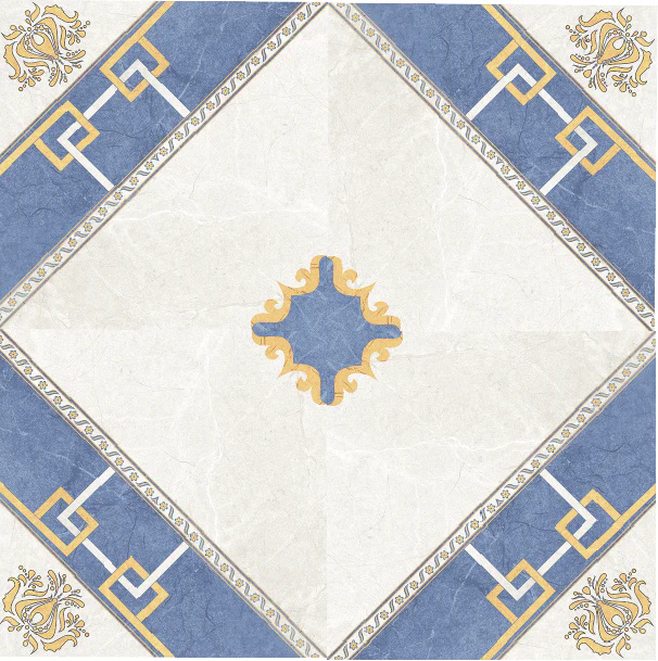 PISO VITROMEX AZTECA AZUL 35.7 CM X 35.7 CM - Image 2
