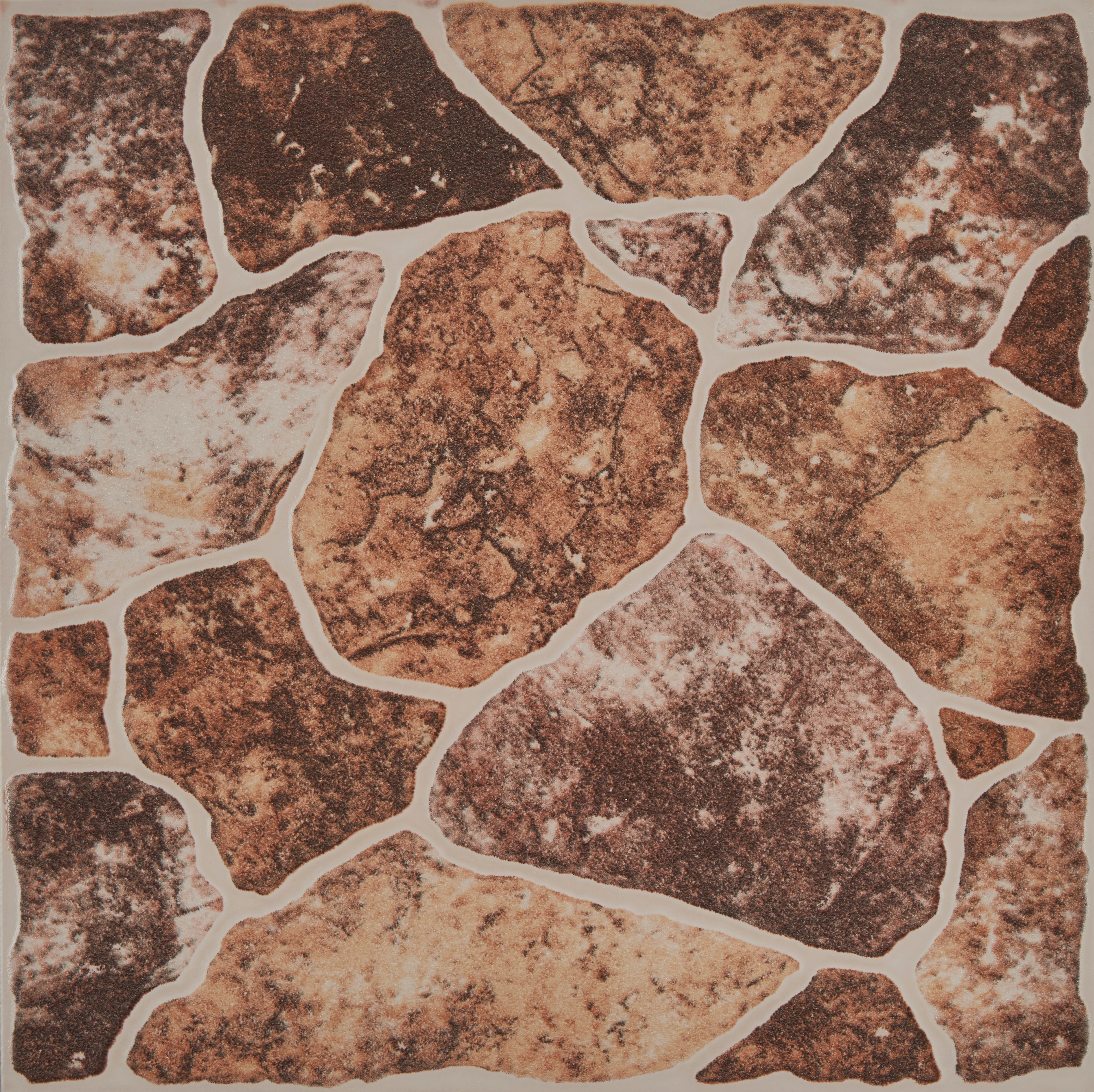 PISO LAMOSA  EMPEDRADO CAFE 44 CM X 44 CM