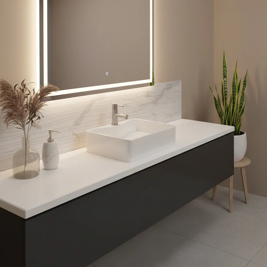 LAVABO FLORENCIA PL007 RECTANGULAR BLANCO - Image 2