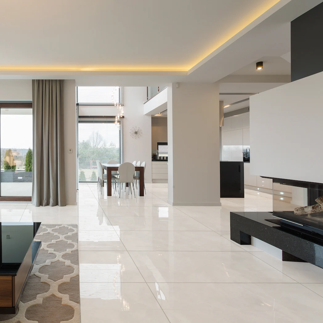 PORCELANATO GRAN FORMATO CASTEL AMANI WHITE PULIDO 60 CM X 120 CM - Image 2