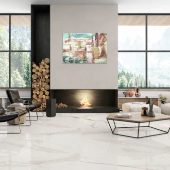 PORCELANATO GRAN FORMATO CASTEL STATUARIO GOLDEN BLANCO 60 CM X 120 CM - Image 2