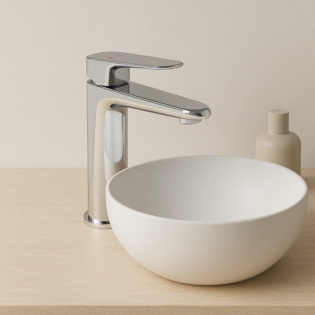 POT-100 MONOMANDO LAVABO POTENZA S/CONTRA CROMO - Image 2