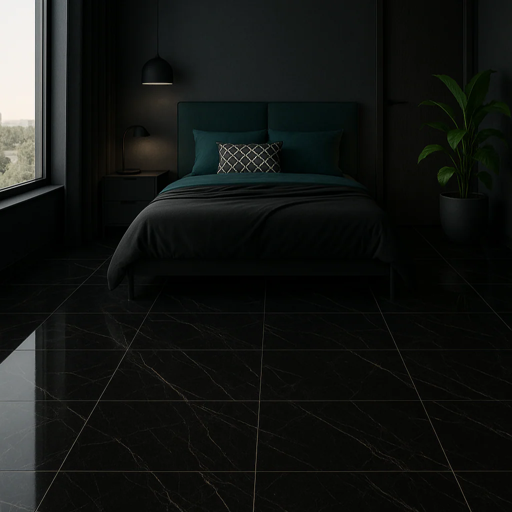 PORCELANATO TENDENZZA PP162 MILAN NERO PULIDO 60 CM X 120 CM - Image 2