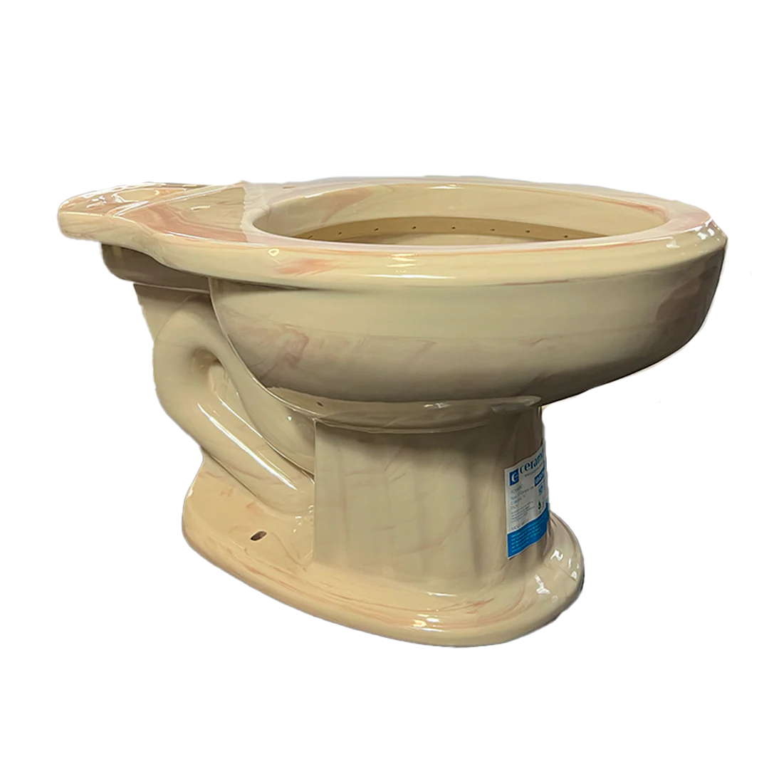 TAZA DE BAÑO ROMANO ALARGADA MÁRMOL ROSA CERAMOSA - Image 3
