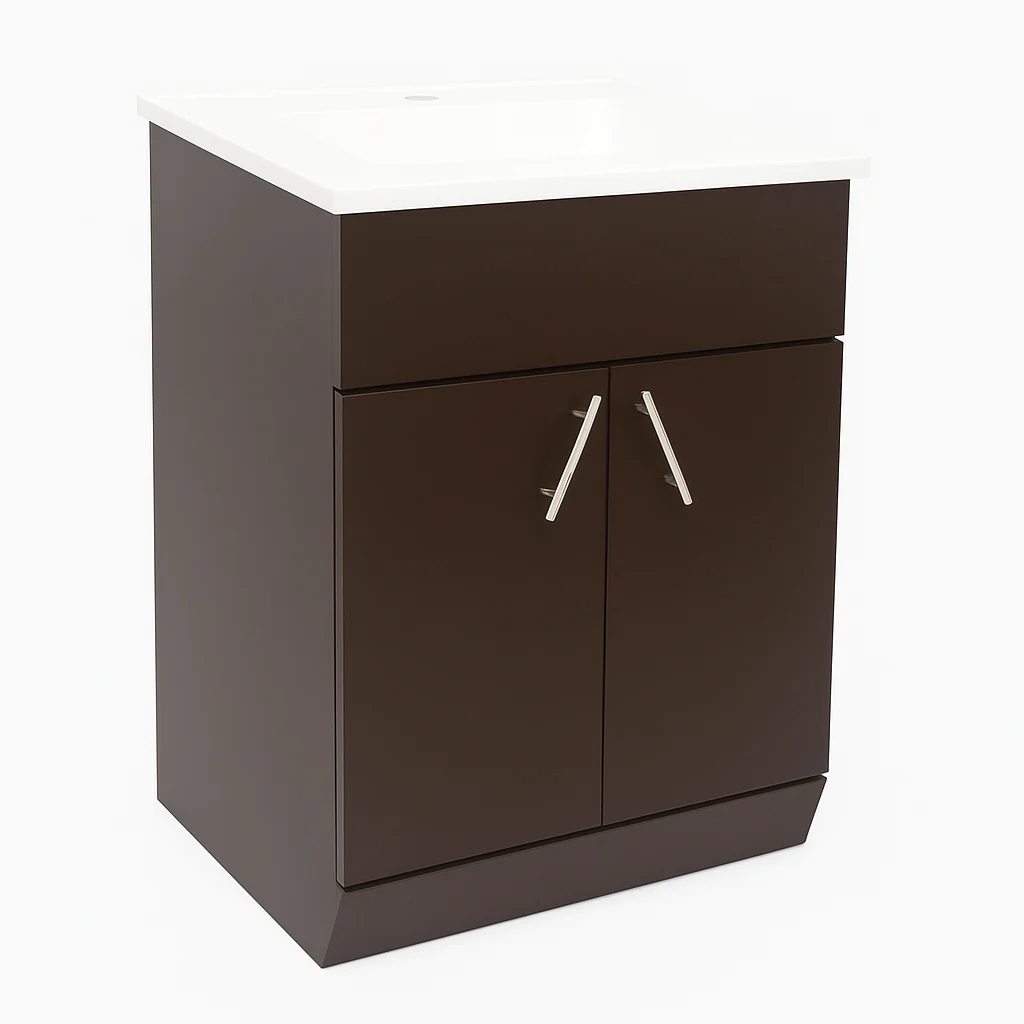 TOCADOR ALHELI MEL. 63X47 ROBLE DAKAR CHOCOLATE OVALIN BLANCO - Image 4
