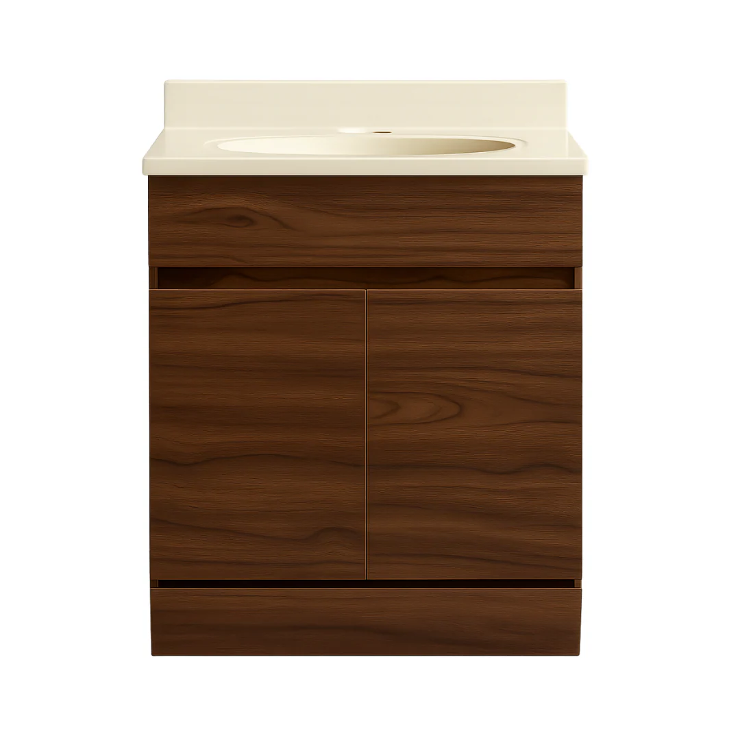 TOCADOR KATIA MEL. 63X47 NOGAL TERRACOTA OVALIN HUESO